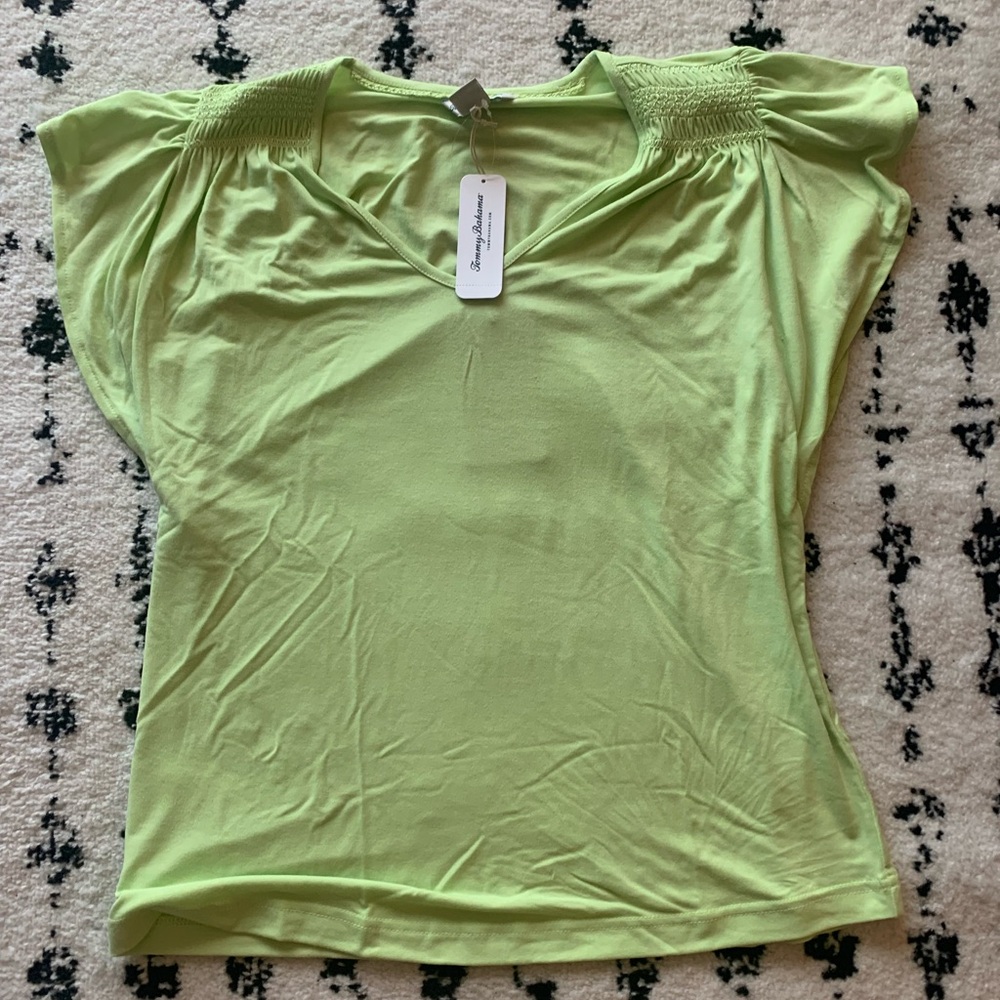 NWT Tommy Bahama Bright Green Shirt